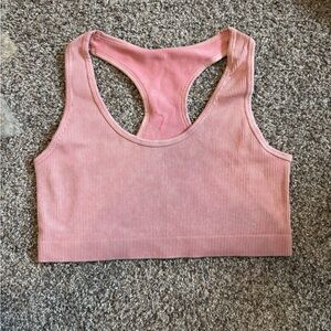 Mono B Pink Ribbed Tank Top